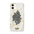 Marble Black Rose Gold iPhone Hülle