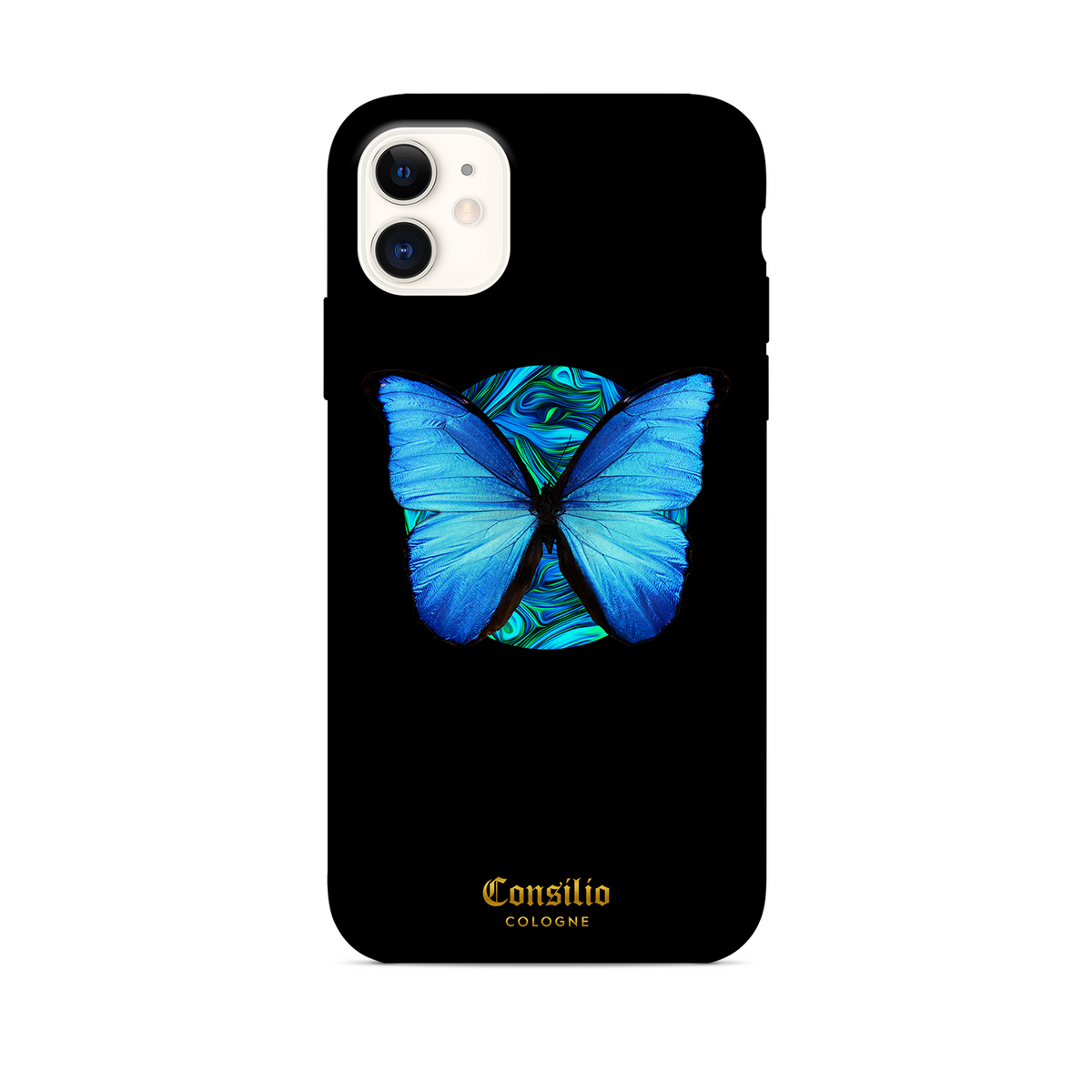 Blue Butterfly Case Mockup